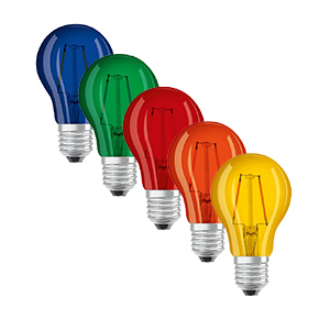 Coloured LED lamps